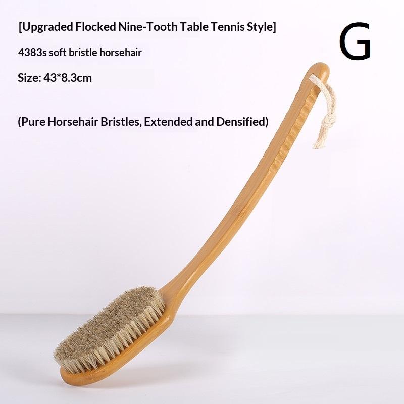 56cm/43cm Myjka do pleców pod prysznic z zakrzywionym długim uchwytem, Szczotka do ciała do użytku na mokro i na sucho, Narzędzie do mycia pleców dla mężczyzn i kobiet