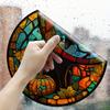 Halloween Static Cling Glass Sticker Window Party Decoration Wall Car RV Window Black Cat Pattern Car Electrostatic Film#32