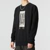 Sweatshirts Men's Black Crew Neck Moderate Regular HM2944