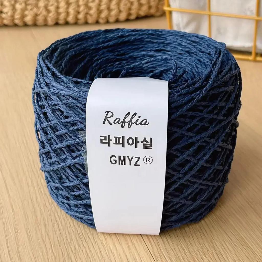 80g Farben Raffiagarn Flauschig Natur Doppelfädiges Raffiagarn Häkelhut Spezialgarn Sommerhut Gehäkeltes Häkelgarn Papyroidgarn