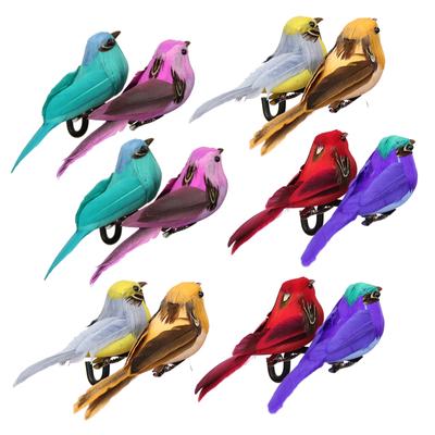 Real Feather Simulation Bird Mori Garden Decorative Bird Crafts Foam Art Fake Bird