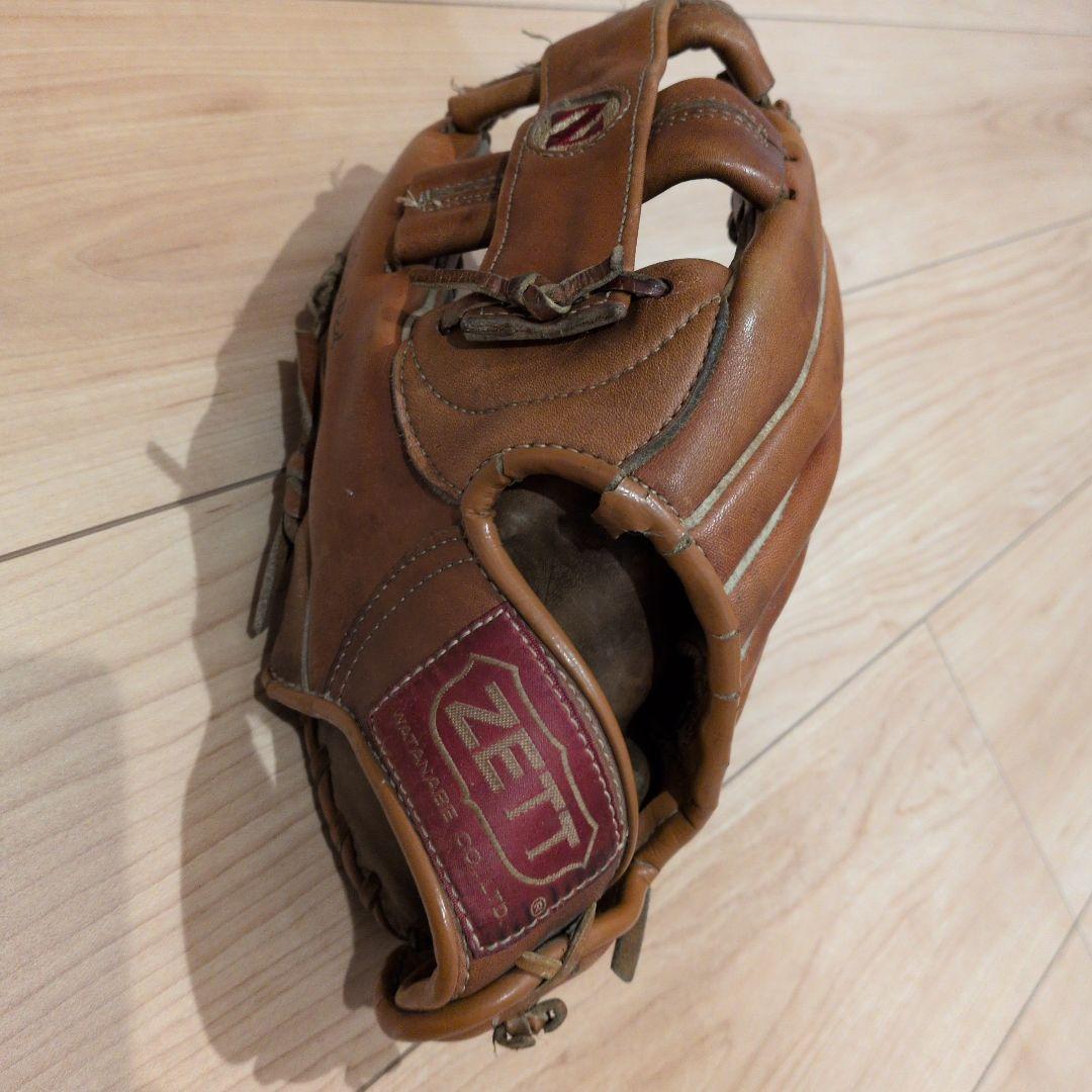 Used ZETT left-handed baseball glove old tag vintage