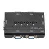 USB VGA KVM Switch 4 Port USB VGA KVM Switcher Selector for 4 PC Sharing 1 Display 3 USB Devices Keyboard Mouse Printer