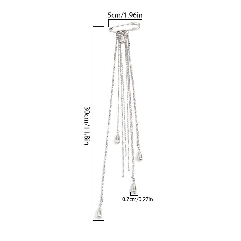 1 pièce Luxe discret Multi-fonctionnel Cadeaux Ensemble Alliage Gland Perlé Broche Gland Léger Boucle Fixe Exquise Élégance