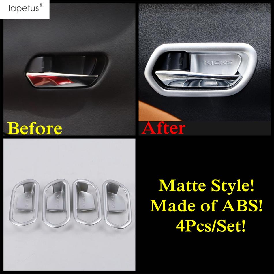 Matte Accessories For Nissan Kicks 2016 - 2024 ABS Central Dashboard Air AC Outlet Gear Panel Shift Head Handle Bowl Cover Trim