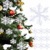 New 3-30PCS Christmas Snowflake Ornaments Glitter Fake White Snowflake DIY Xmas Tree Hanging Pendents New Year Home Party Decor
