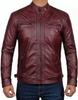Motorcycle Jacket Biker Slim Coat Classic Men's Pure Lambskin Original Leather