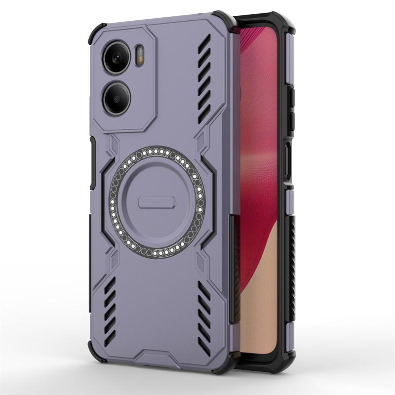 Für Motorola Moto E15 Hülle Für Moto E15 Stoßfest Magnetische Adsorption Kabelloses Laden Rückseite Für Moto E15 Hülle 6,67 Zoll