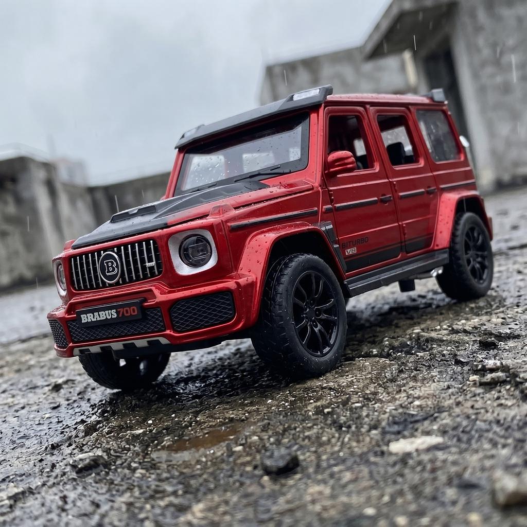 1:32 Mercedes Benz G700 Vehículo Todoterreno Modificado Modelo de Aleación Fundición a Presión Modelo de Coche Sonido y Luz Coleccionables Regalo de Cumpleaños Para Amigo