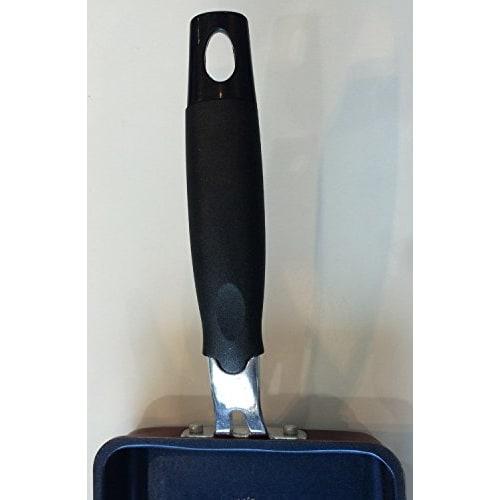 Pearl Metal Tamagoyaki Frying Pan, 13x18cm, IH Compatible, Rise Blue Diamond Coat, HB-323, Black