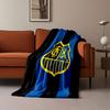 Yellow Lion and Crest Blanket Design print blanket soft and cozy perfect for the living room bed sofa or a nap,gift