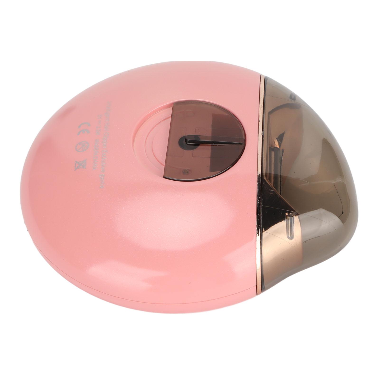 

Электрические кусачки для ногтей Безопасная функция предотвращения разбрызгивания пилки Маленькая автоматическая кусачка для ногтей для детей розовый