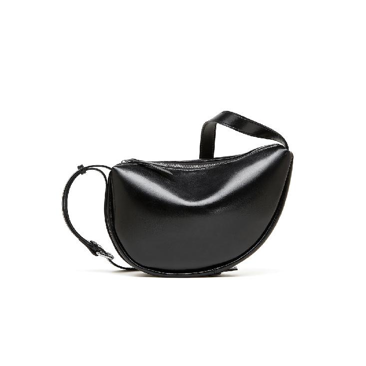 High-end niche soft leather bag, casual style shoulder bag, fashionable new dumpling bag, large-capacity genuine leather crescent crossbody bag