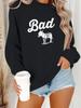Women's Plus Velvet Printed Sweatshirt - Autumn/Winter Collection