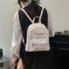 Cute and lightweight printed bear backpack versatile junior high school student simple schoolbag casual sweet backpack