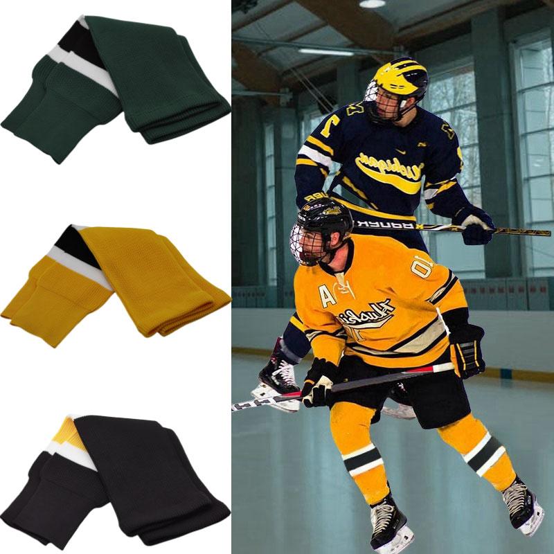 1 par Ishockeystrømper Herresportsokker Ishockey Ull Leggbeskyttere Ishockey Treningssett Voksen Varme Fotbeskyttelse