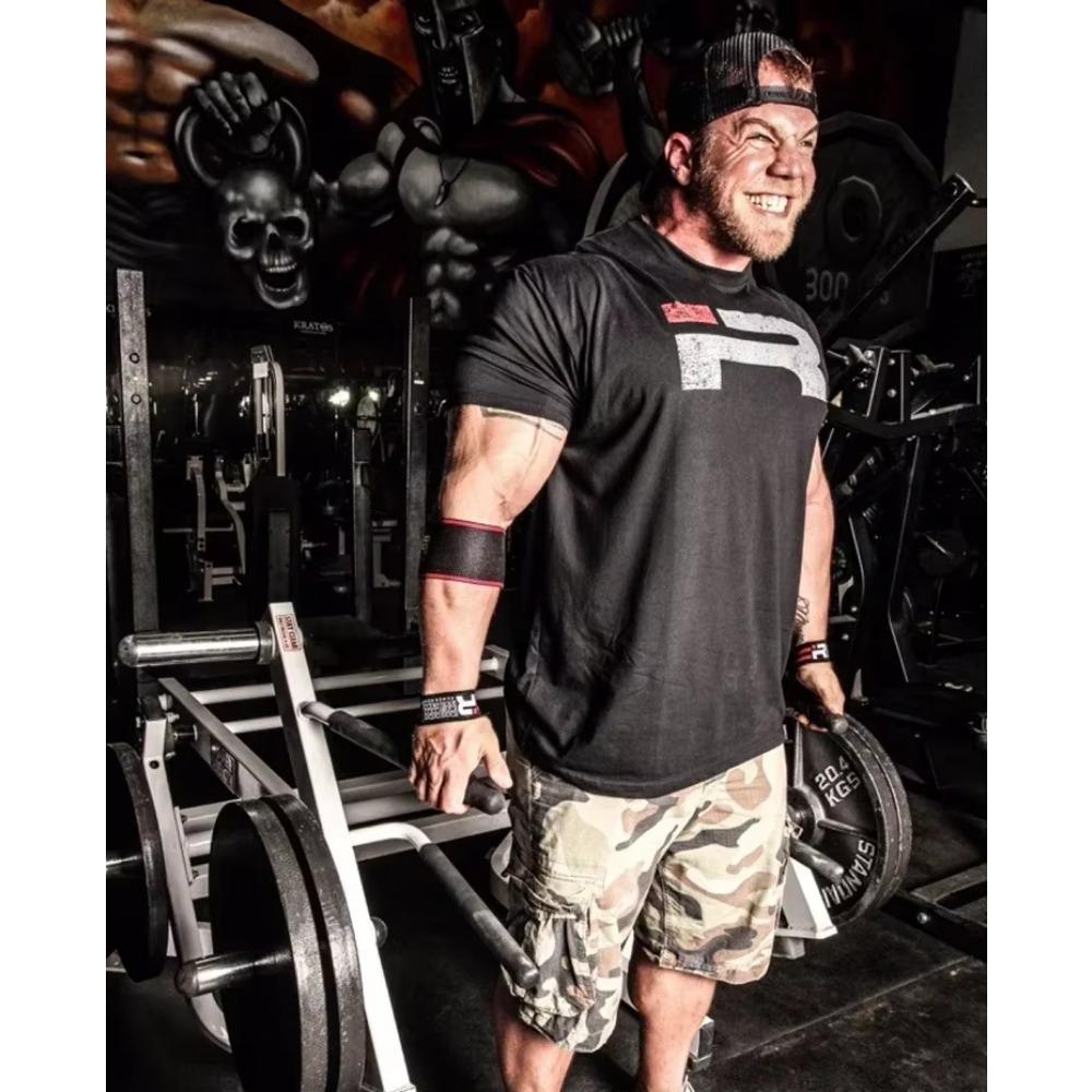 2024 New Fashion Men Gym Shirt Short Sleeve Fitness Running 100% Cotton T-Shirt Training Sportswear Bodybuilding T-Shirt