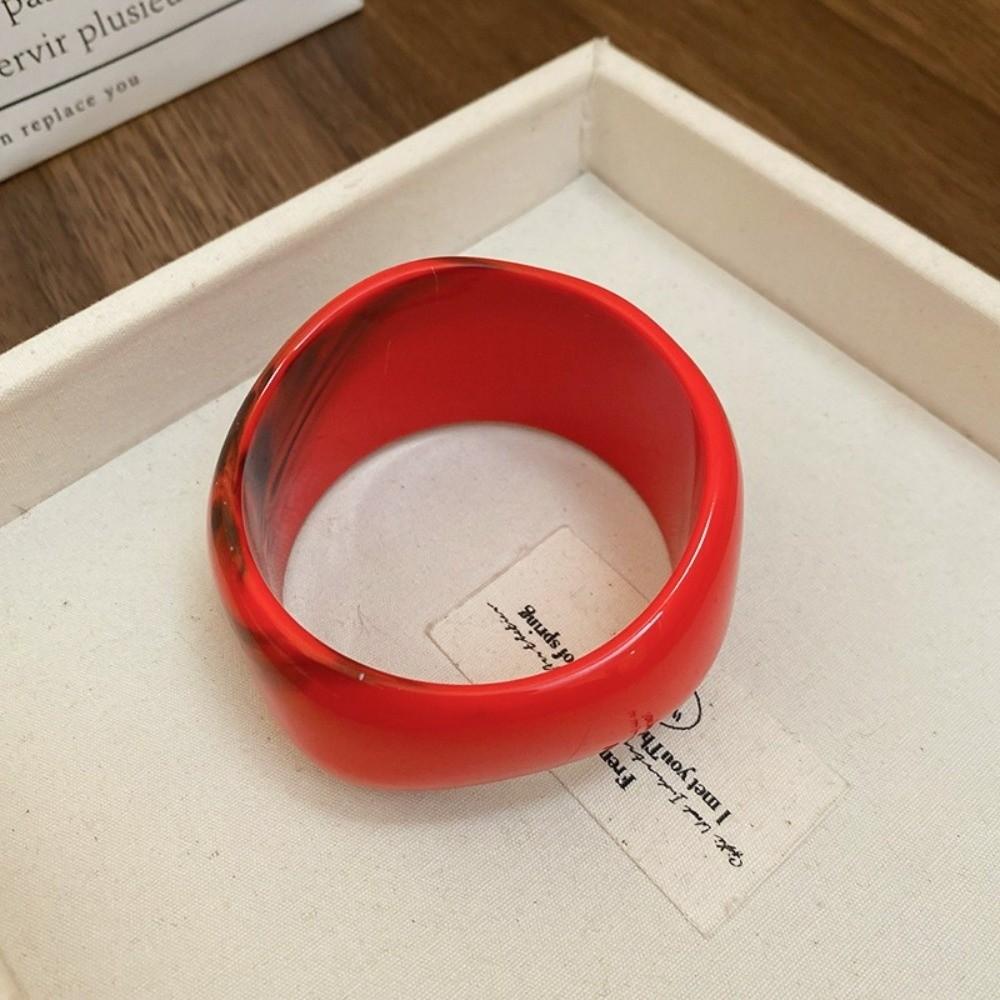 8 Colors Bohemian Bangles Thick Round Bracelet Punk Acrylic Bangles  Women