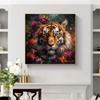 5d DIY Diamond Painting Cross Stitch Oil Painting Tiger Animals Diamond Embroidery Mosaic Full Round Drill Home Decor Arts