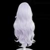 Parrucca Cosplay Gojo Satoru Femminile Anime Lunga Argento Viola Ricci Capelli Sintetici Termoresistenti Parrucche per Feste Anime + Cuffia per Parrucca