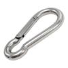 1/2PCS 304 Stainless Steel Carabiner Safety Buckles Spring Snap Hook Outdoor Climbing Camping Rope Suspension Connection Buckle