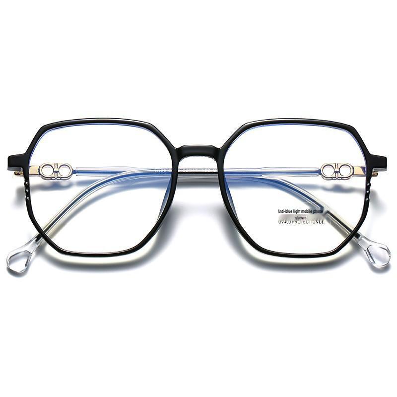 Ultra-Light Photochromic Korean-Style Blue Light Blocking Glasses with Large Frames