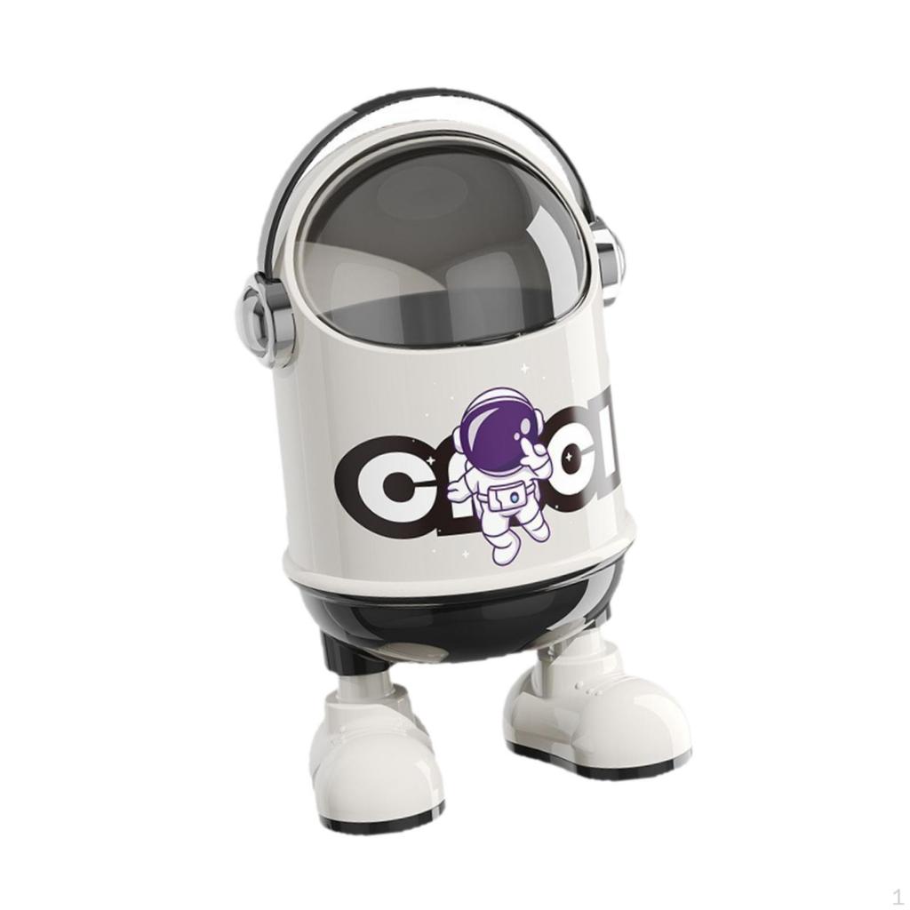 Desktop Trash Can Dustbin Portable Home Small Waste Bin Wastebasket for Dorm Living Room Hotel