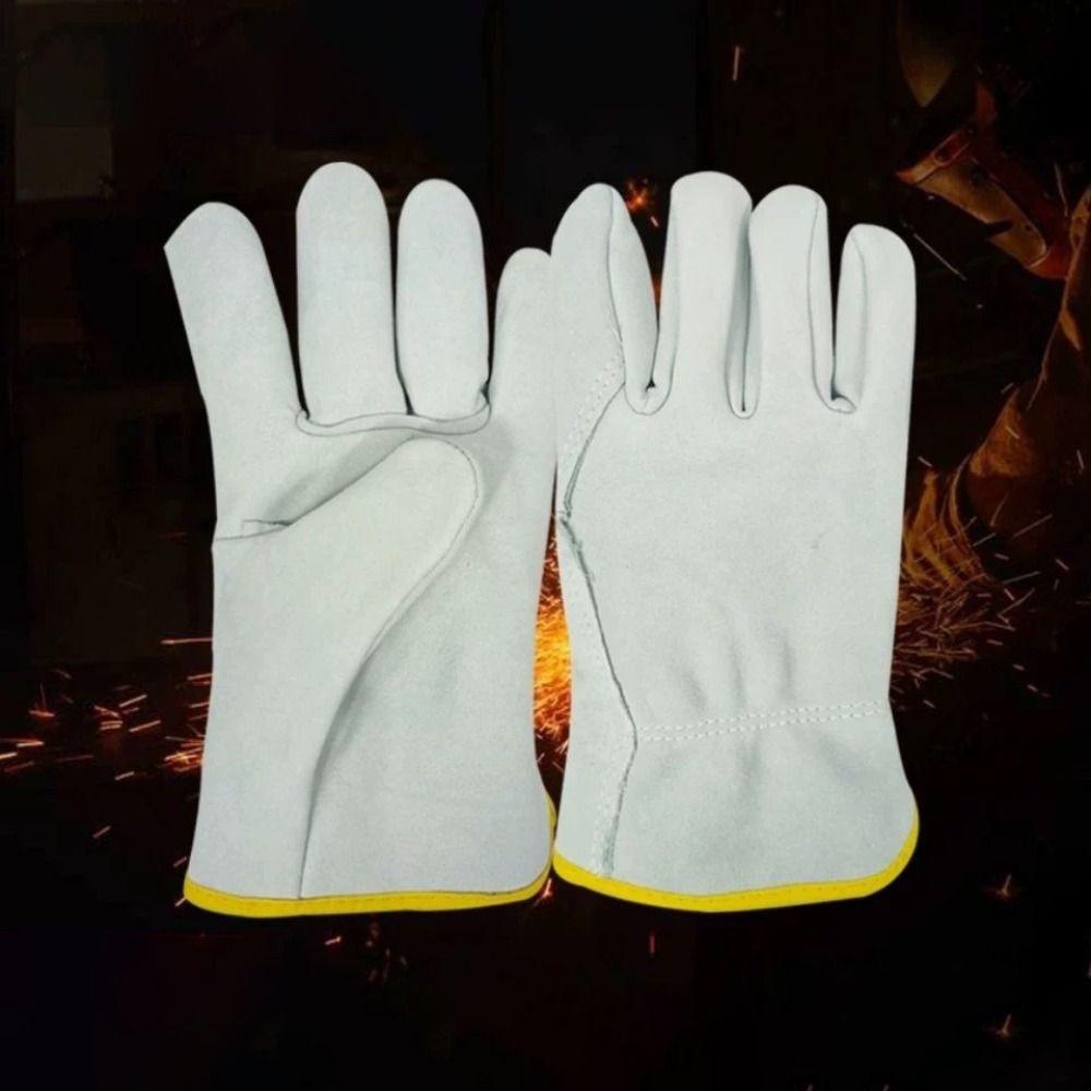 Cowhide Labor Gloves Thick Safety Gloves New Mechanic Glove
