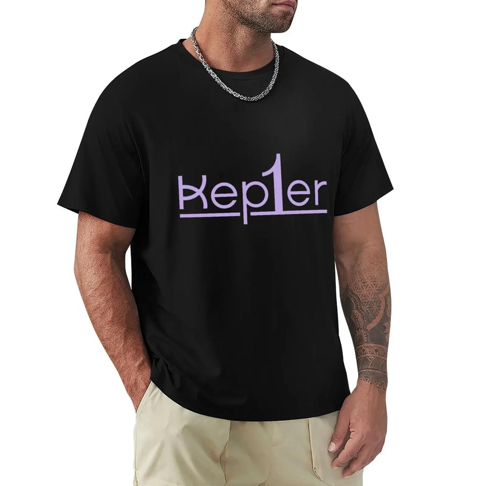 Kep1er KPop HD Logo (Lavender Ver.) T-shirt oversized customizeds t shirts for men cotton S разноцветный
