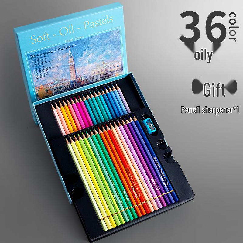 200 OBOS Professional Water-Soluble Oil-Based Colored Pencils for Painting, Sketching, Drawing, and Hand-Painting