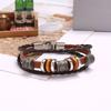 Vintage Leather Woven One Size Men Bracelet