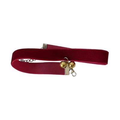 New Year Party Choker Festive Christmas Bell Necklace Velvet Choker Collar Jewelry for New Year Party Photo Prop for Women