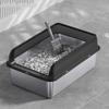 Stainless Steel Litter Box Stainless Steel Cat Litter Box Odorless Spacious Easy To Clean High Strength with Lid for Large Cats