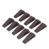 10Pcs Brown Door Stopper Set Convenient Practical Robust No Deformation Door Stop Wedge Kit for Home