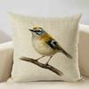 Watercolor Animal Bird Home Sofa Pillow Case Kingfisher Printed Decoration Throw Pillowcas 45x45cm Cushion Cover