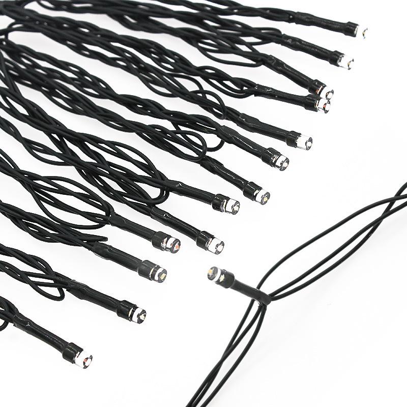 Waterproof Solar LED String Lights with Ground Plug - Outdoor Camping, Garden, and Holiday Decoration with 8 Functions