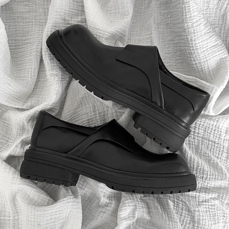 Fashion Thick Bottom Men Casual Shoe Stylish Trendy Leather Loafers Moccasins Comfortable Man Driving Wedding Flats Casual Slip on Shoes