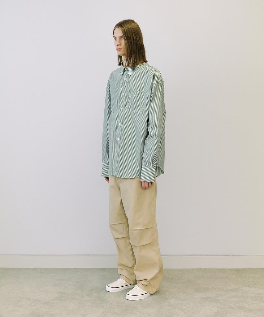 ENDOOR Piano Over Shirt (Green Stripe)