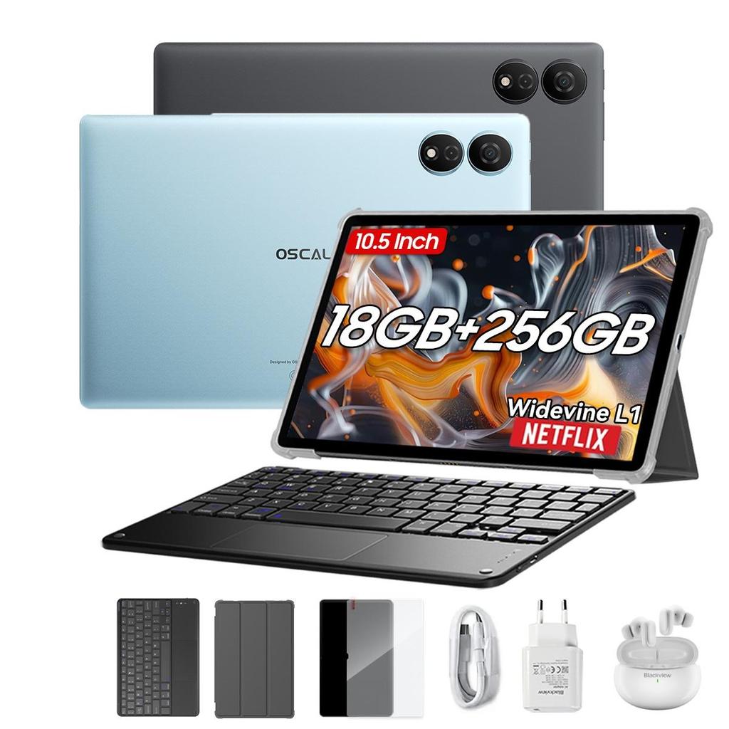 OSCAL Pad 80 WiFi Android Set Tablet 10.51-inch FHD Display, PC Mode, Widevine L1, UNISOC T606, 18GB RAM 256GB ROM, 8200mAh Battery