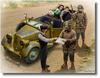 Master Box Road 2 US Soldiers 3 Civilian Families Plastic MBP35161 1/35 US-German Checkpoint, & (No Cars), Model,