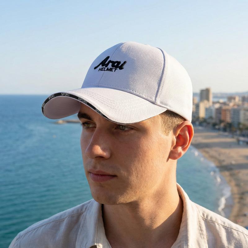 Baseballówka z haftowaną literą Unisex Ochrona przeciwsłoneczna Kapelusz przeciwsłoneczny Kapelusz outdoorowy