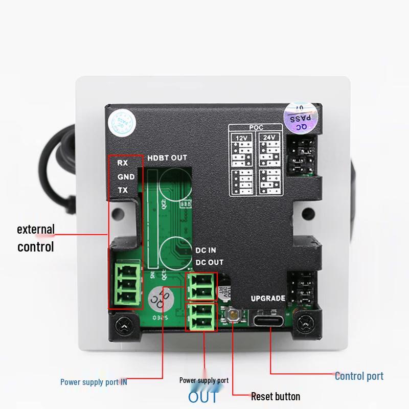 HONGJIAHE HDBaseT HDMI & USB-C Wall Plate Extender