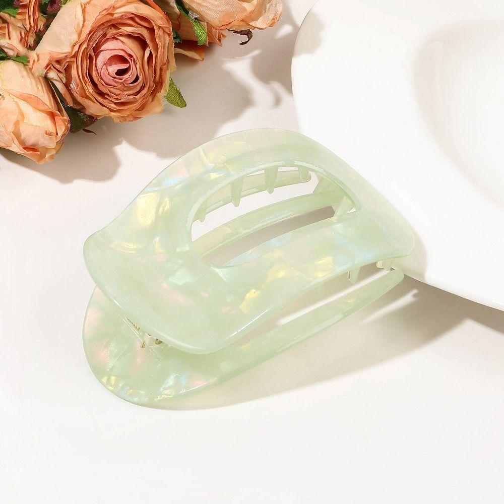 Hair Accessories Leopard Hair Claw Elliptic Shape Acetate Barrettes Acetic Acid Hair Clip  Women