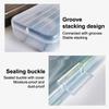Makeup Brush Organizer Large Capacity Transparent Pencil Case Multi Functional Aesthetic Stationery Storage Box