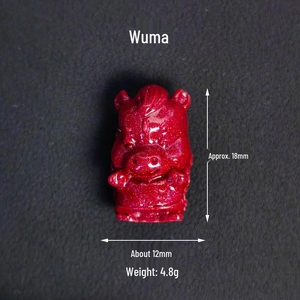 

Gold Sand Zodiac Cinnabar Beads Bracelet Kit: Three-Dimensional Loose Beads Spacer for DIY Jewelry.