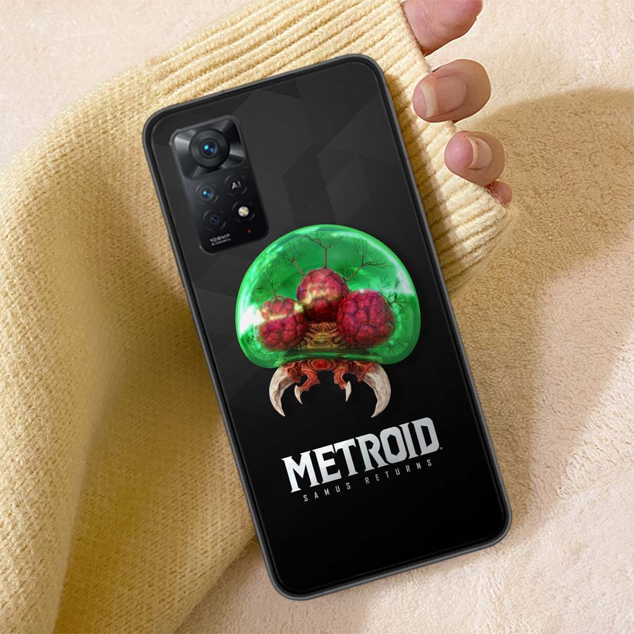 Game M-METROID Phone Case For Redmi Note 13 14 15 Pro Plus 12 13C 12C 15C 9 10 10C 9T 9C 9A TPU Soft Cover Clear Cell Cases Shoc