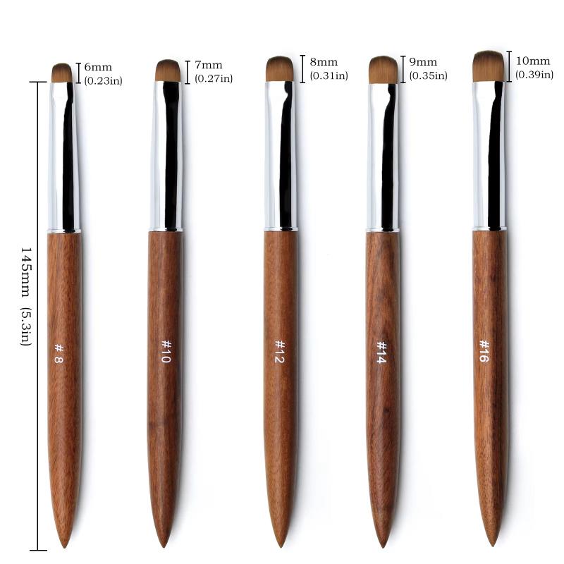 French Nail Art Brushes Flowers Drawing Pen Versatile Nail Drawing Pen Nail Tools Sandalwood Handle Manicure Pen