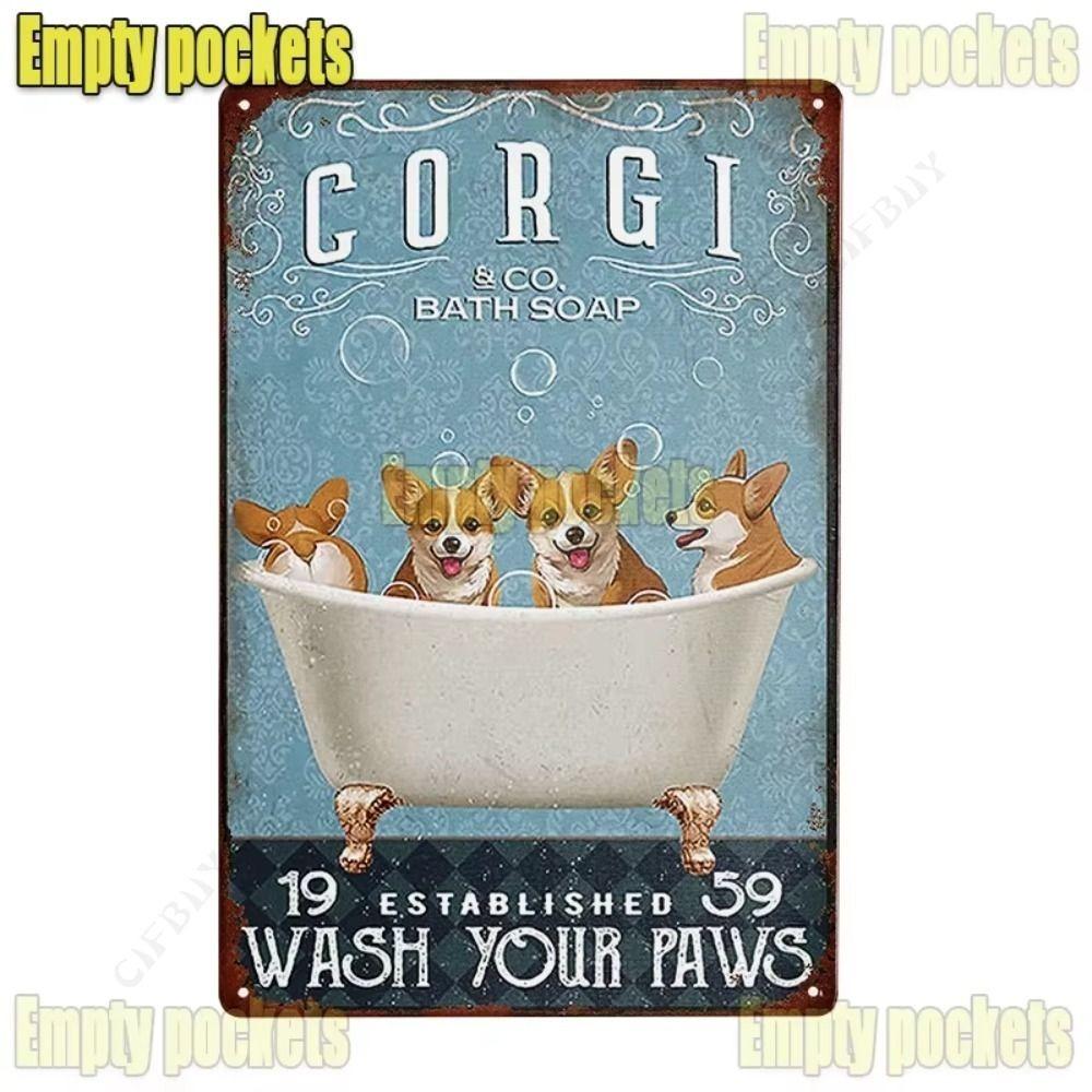 Metal Wall Art Dog Poster