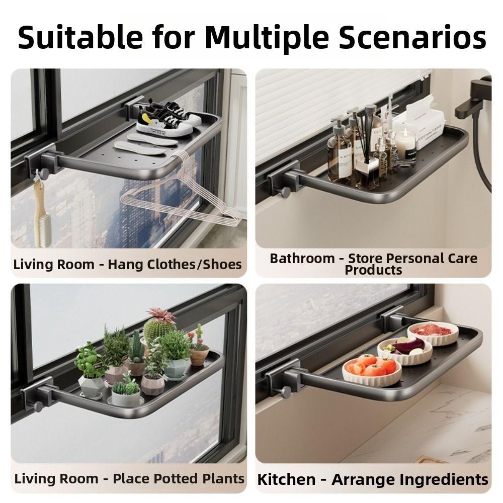 Foldable Clothes Drying Rack Adjustable Multi-functional Laundry Clothes Organizer Easy To Install Rust-proof