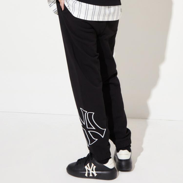 New MLB New York Yankees Knitted Sweatpants Unisex Black 3APTB0321-50BKS